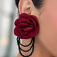 Dramatic Dame - Red Post Earring