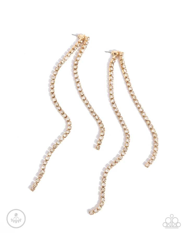 Elevated Elegance - Gold Post Earring