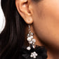 Fashionable Flower Girl - Black Earring