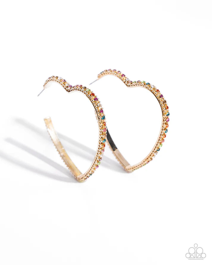 Halftime Hearts - Multi Hoop Earring