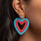 Headfirst Heart - Orange Post Earring