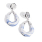 High-Sheen Swirls - Blue Post Earring