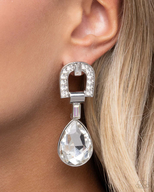 In ARCHING Order - White Post Earring