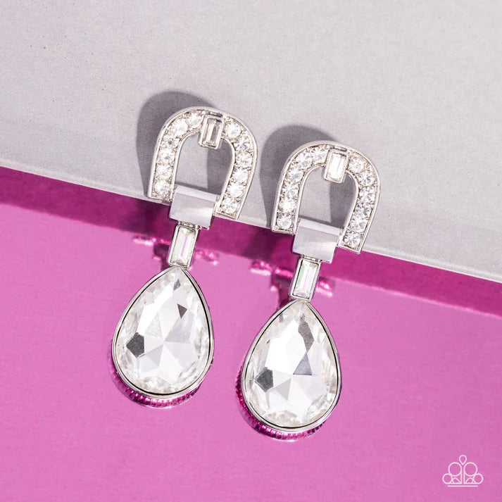 In ARCHING Order - White Post Earring