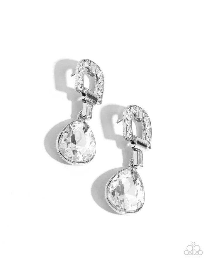 In ARCHING Order - White Post Earring