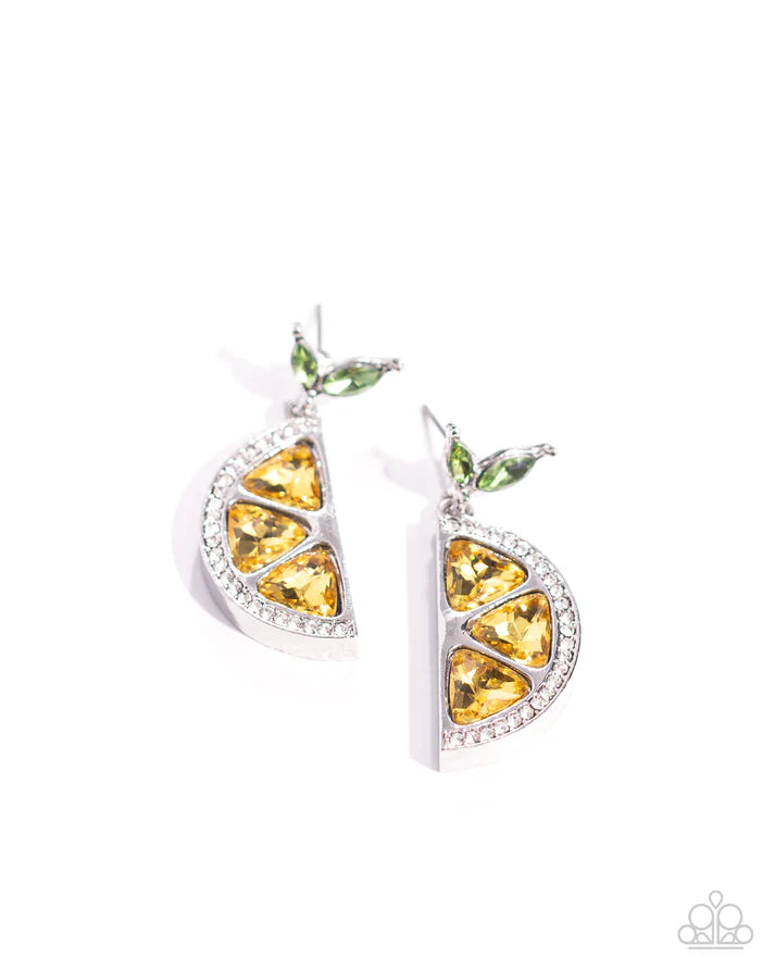 Lady Lemon - Yellow Post Earring