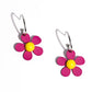 More FLOWER To You! - Pink Hoop Earring