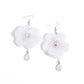 Oversized Opulence - White Earring