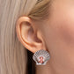 Oyster Opulence - Orange Post Earring