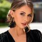 Passionate Promenade - Black Hoop Earring