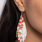 Picturesque Patchwork - Red Earring