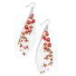 Picturesque Patchwork - Red Earring