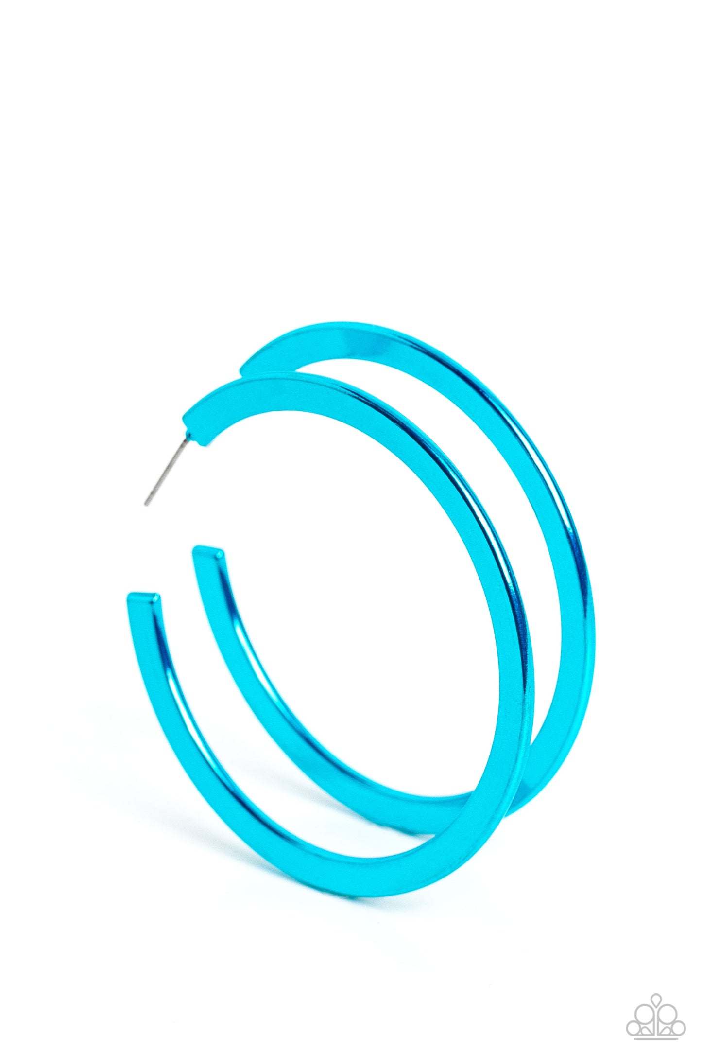 Pop HOOP - Blue Hoop Earring