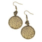 Prehistoric Perfection - Brass Earring