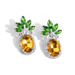 Prismatic Pineapple - Yellow Post Earring