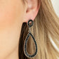 Regal Revival - Black Post Earring