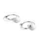 Romantic Representative - White Hoop Earring