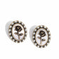 Rosy Relic - Brass Post Earring