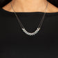 Shimmering High Society - Silver Necklace