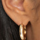 Simply Sinuous - Gold Hoops-Hinge