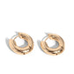 Textured Theme - Gold Hoops-Hinge