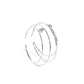 Theater HOOP - White Hoop Earring