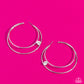 Theater HOOP - White Hoop Earring