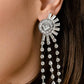 Torrential Twinkle - White Post Earring