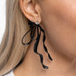 Trendy Tapestry - Black Post Earring