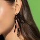 Trendy Tapestry - Black Post Earring