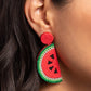 Watermelon Welcome - Red Post Earring