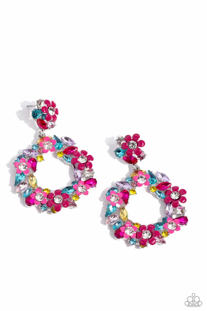 Wreathed in Wildflowers - Multi Post Earring