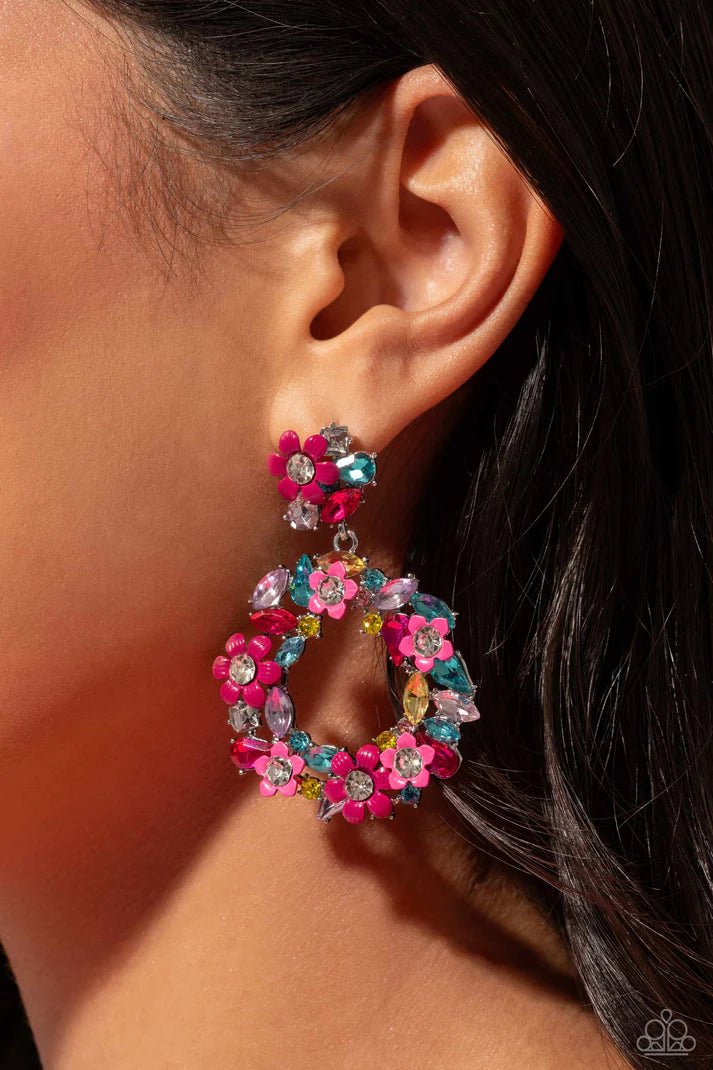 Wreathed in Wildflowers - Multi Post Earring