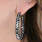 GLITZY By Association - Black Blockbuster Hoop Earring