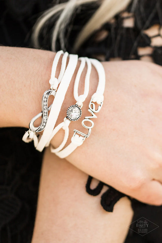 Infinitely Irresistible - White Bracelet