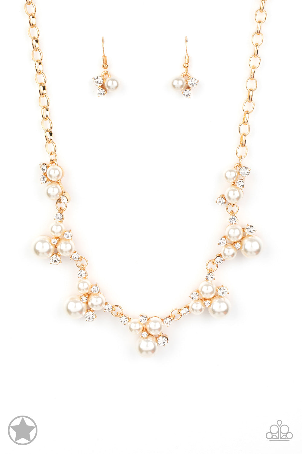 Toast To Perfection - Gold Blockbuster Necklace