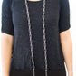 SCARFed for Attention (Gunmetal) - Black Necklace