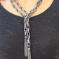SCARFed for Attention (Gunmetal) - Black Necklace