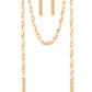 SCARFed for Attention - Gold Blockbuster Necklace