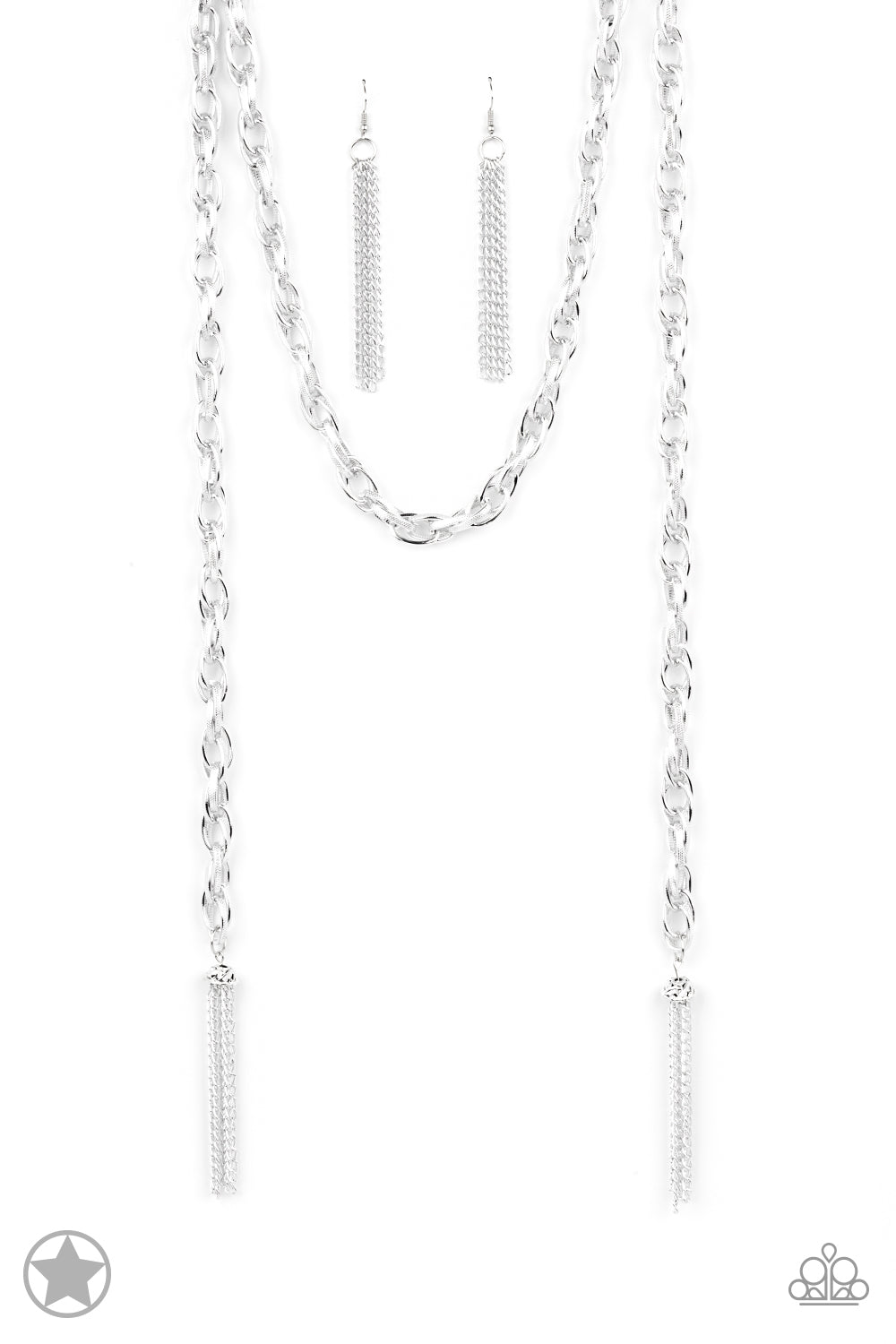 SCARFed for Attention - Silver Blockbuster Necklace