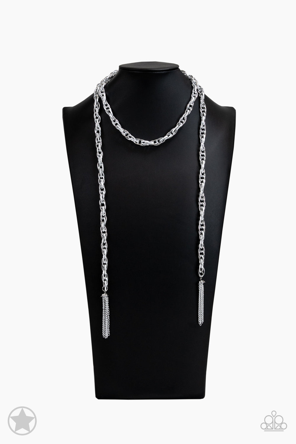 SCARFed for Attention - Silver Blockbuster Necklace