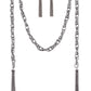 SCARFed for Attention (Gunmetal) - Black Necklace
