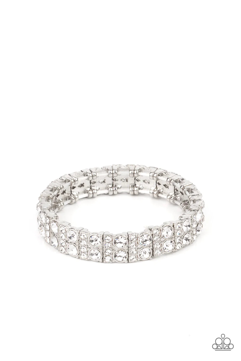 Mic Dropping Drama - White Bracelet