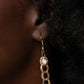 Fishing for Compliments - Gold Blockbuster Necklace