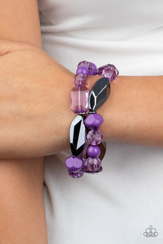 Rockin' Rock Candy - Purple Bracelet