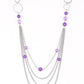 Bubbly Bright - Purple Necklace