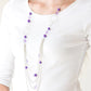 Bubbly Bright - Purple Necklace