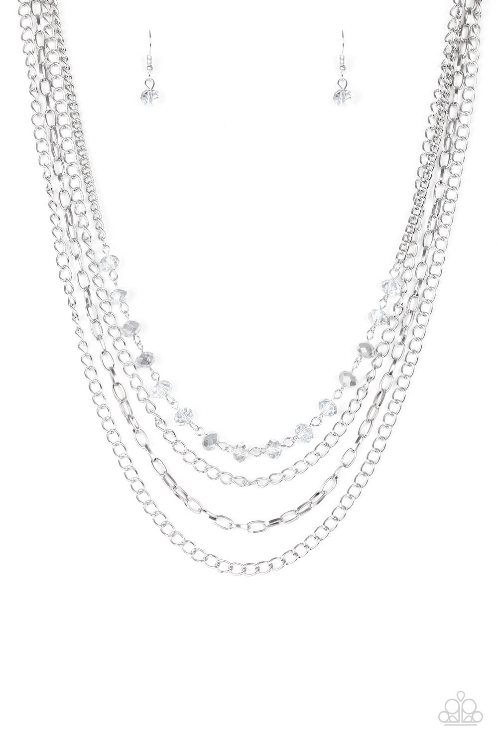 Extravagant Elegance - Silver Necklace