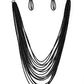Peacefully Pacific - Black Necklace