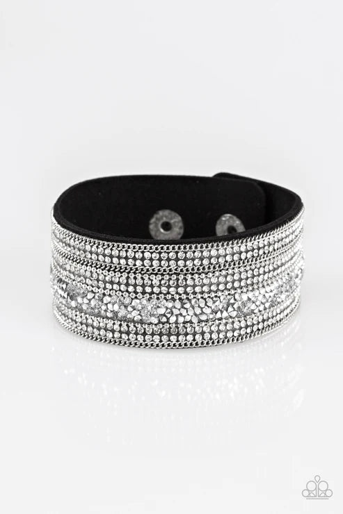 Really Rock Band - Black/White Urban Bracelet